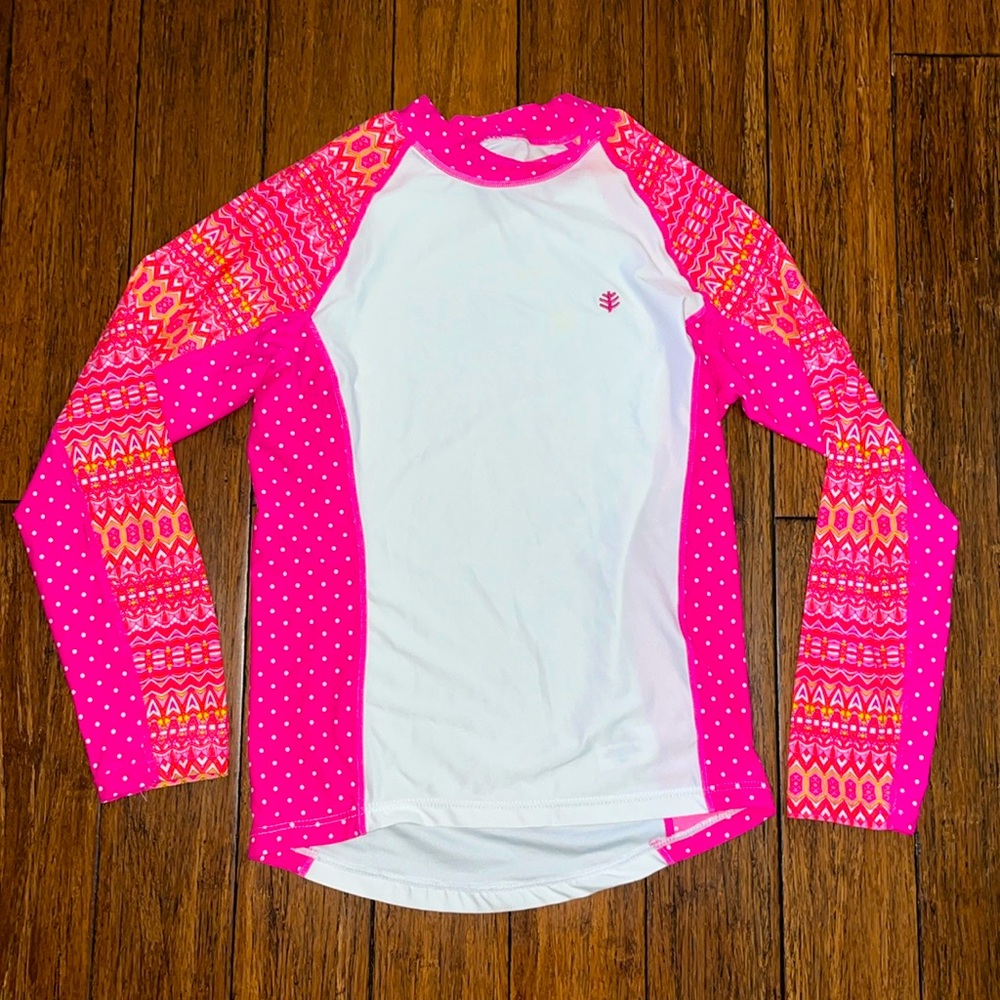 Coolibar Girl’s Large Rash Guard - Picture 1 of 3